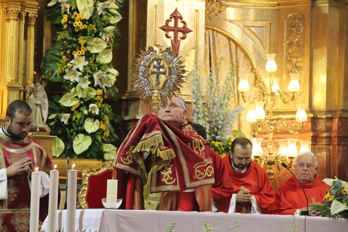 El obispo monseñor José Manuel Lorca Planes en Caravaca