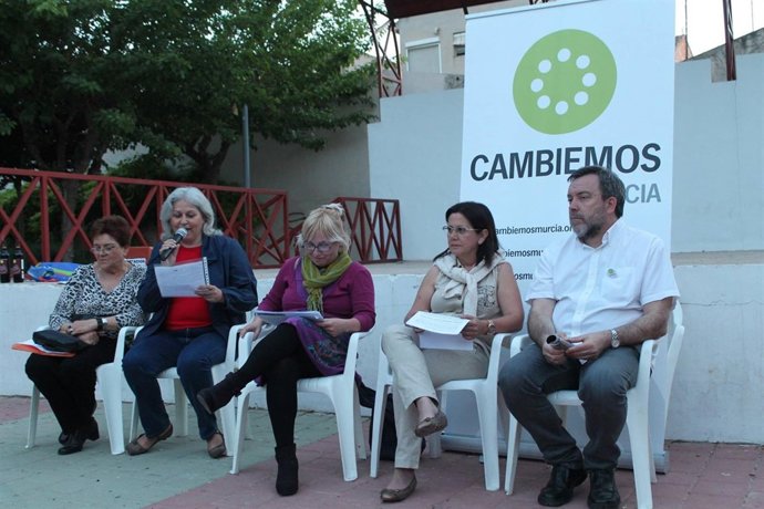 Imagen de alguno de los candidatos de Cambiemos Murcia en un acto