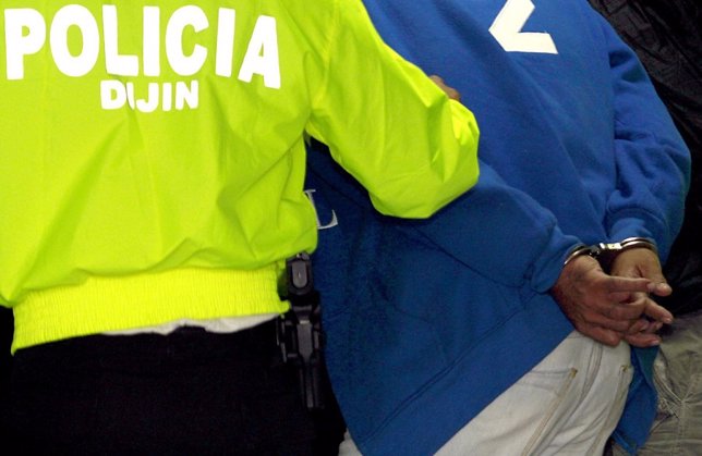 Policía de Colombia, detenidos, detenciones
