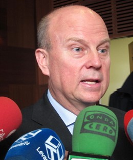 Buch atendiendo a los periodistas en imagen de archivo