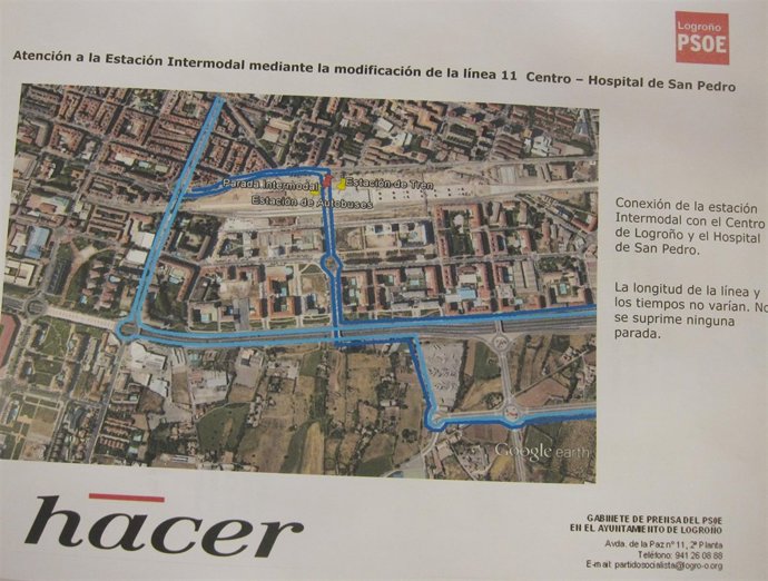 Planteamiento del POSE para modifica la Línea 11 de bus
