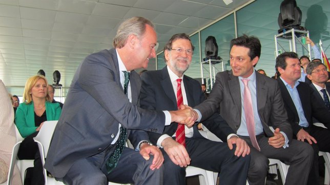 Fabra, Rajoy, y el sustituto de Rus, Vicente Betoret