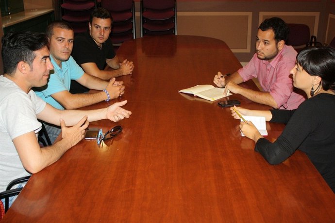 Reunión con empresarios de la bici.