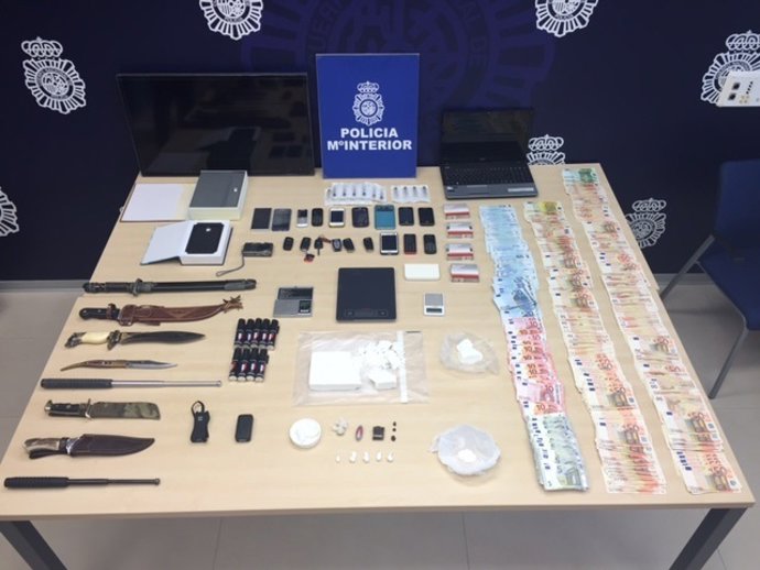 Droga y efectos incautados