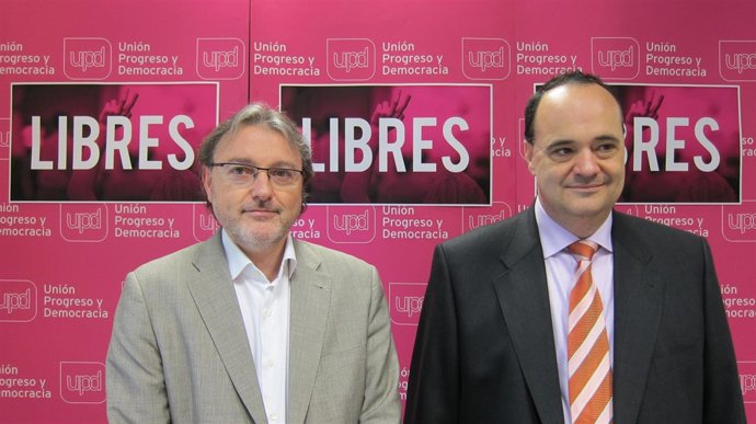 José Luis Lajara y Jesús López, de UPyD Aragón