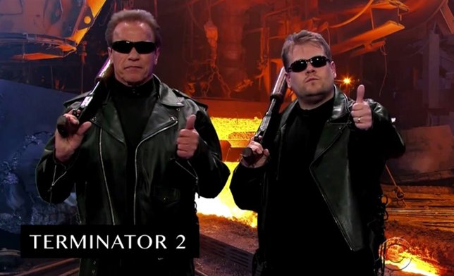  James Corden Y Schwarzenegger 