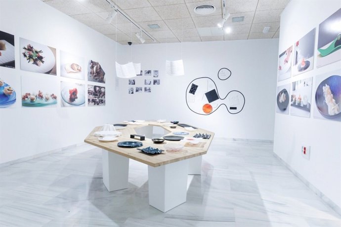 Exposición de vajillas de vanguardia chef de todo el mundo en málaga gastronomy 