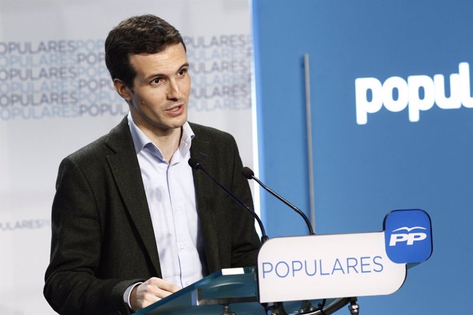 Pablo Casado en Génova