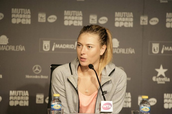 Sharapova en rueda de prensa