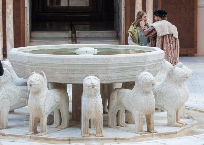 Rodaje de la serie 'Carlos, Rey Emperador' en la Alhambra