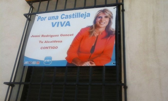 Cartel del PP de Castilleja.