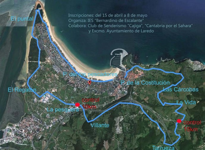 Recorrido de la III Marcha Solidaria