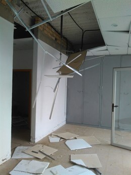 Sala del horno donde ha sido perpetrado el robo.