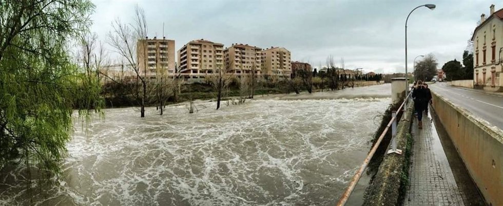 Imagen del río Guadalope a su paso por Alcañiz.