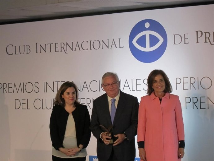 Santamaría y Botella en los premios del Club Internacional de Prensa