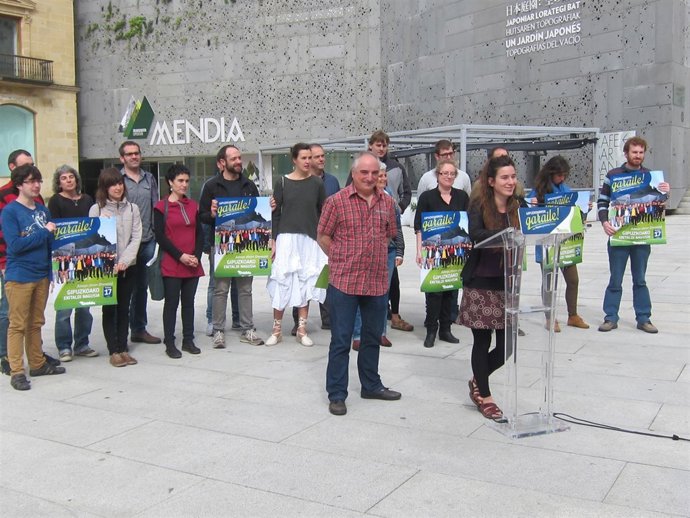 Acto electoral de EH Bildu.