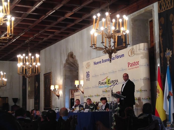 Rubén Cela en el desayuno Forum Europa