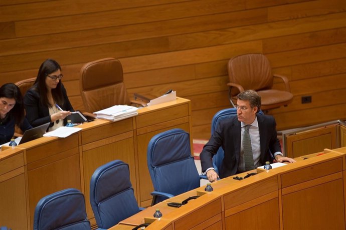 O presidente da Xunta, Alberto Núñez Feijóo, asistirá ao Pleno da Cámara galega.