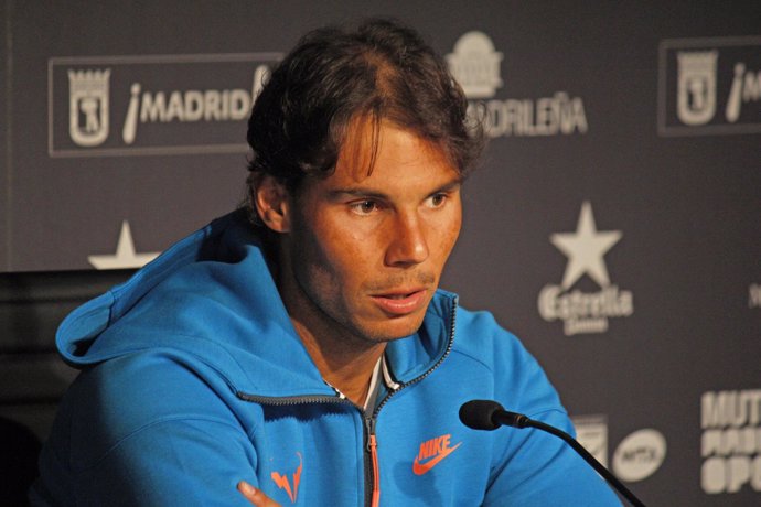 Rafael Nadal en rueda de prensa Mutua Madrid Open 2015