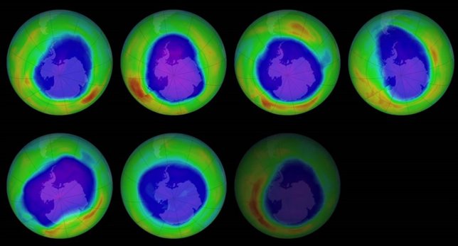 Evolución del agujero de ozono