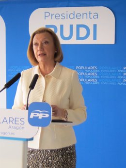 La candidata del PP a la Presidencia de Aragón, Luisa Fernanda Rudi