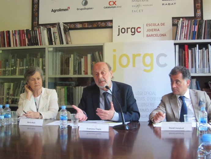Presidente del Jorgc F.Fayos y vicepresidentes Núria Ruiz y David Vendrell