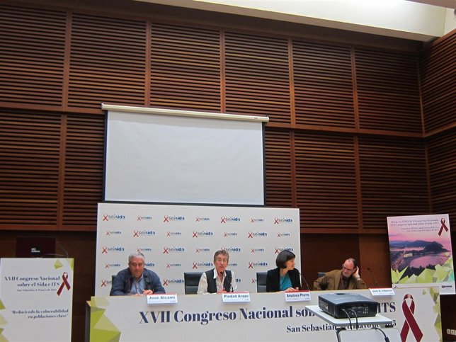 Rueda de prensa del Congreso Nacional sobre el Sida. 