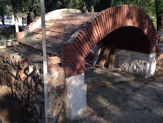 Construcción réplica del puente romano de La Roda
