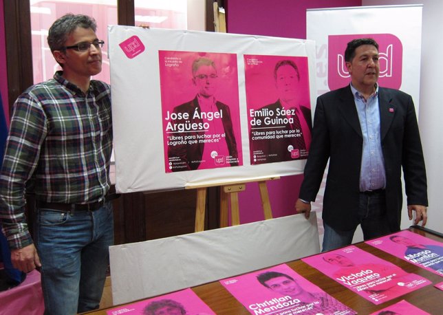 Candidatos de UPyD al Gobierno y Ayuntamiento, Sáez de Guinoa y Argüeso
