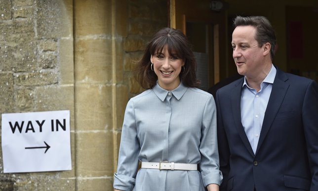 David Cameron y su mujer Samantha