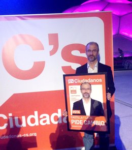 El candidato de Cs a las Cortes de Castilla y León, Luis Fuentes, en la Cúpula