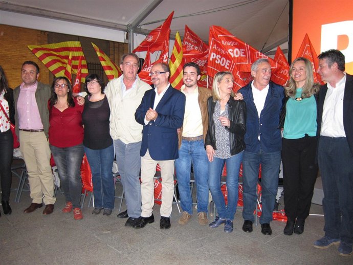 Lambán y Pérez Anadón, esta noche junto a militantes y simpatizantes socialistas