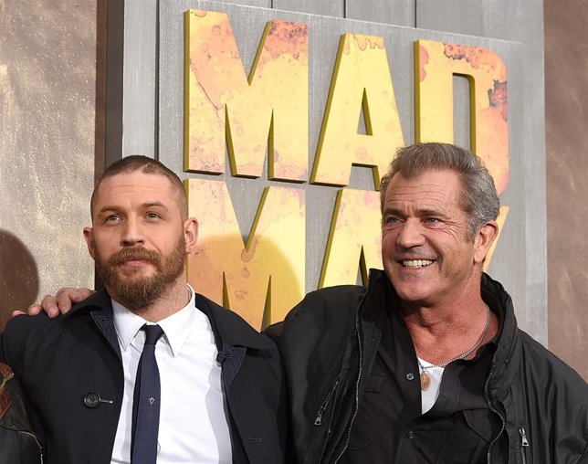 Mel Gibson y Tom Hardy, Premiere Mad Max: Fury Road