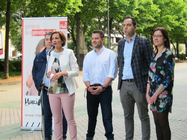 Mitin express de María Chivite.