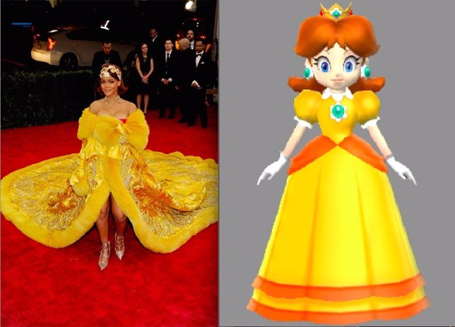 Rihanna hace un cosplay de los personajes de 'Mario Party'