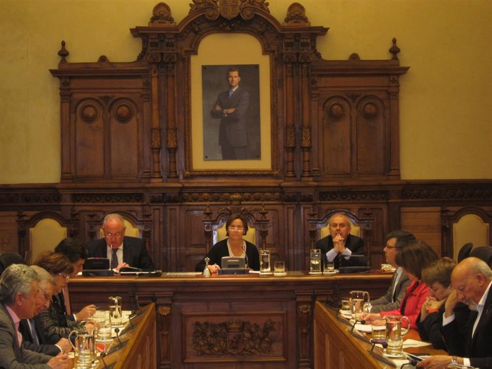 Pleno del ayuntamiento de Gijón.