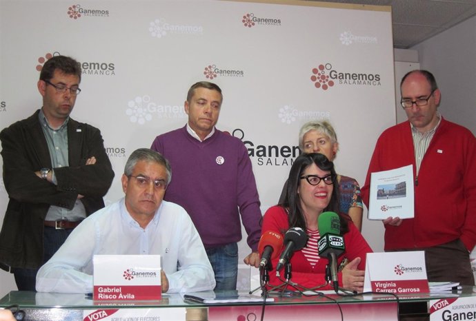 Los miembros de 'Ganemos Salamanca'