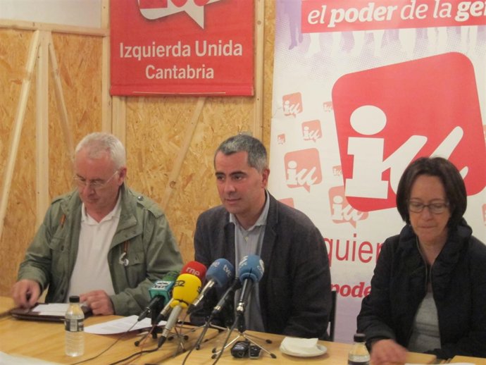 Cayo Lara, Miguel Saro y Mercedes Boix