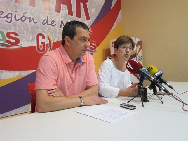 Pujante y Herguedas (Ganar la Región de Murcia) en rueda de prensa