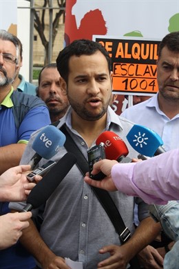 El candidato de IU a la Alcaldía de Sevilla, Daniel González Rojas