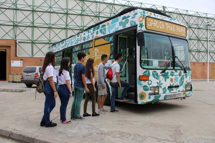 Autobús Jardín Take Away de la Fundación Descubre y Jardín Botánico de Córdoba