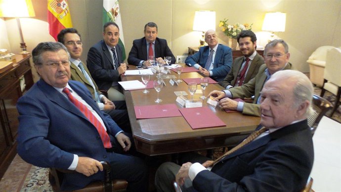 Reunión de Antonio Sanz con Feragua.