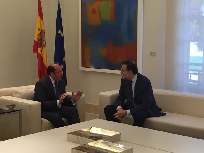 Pedro Antonio Sánchez con Rajoy
