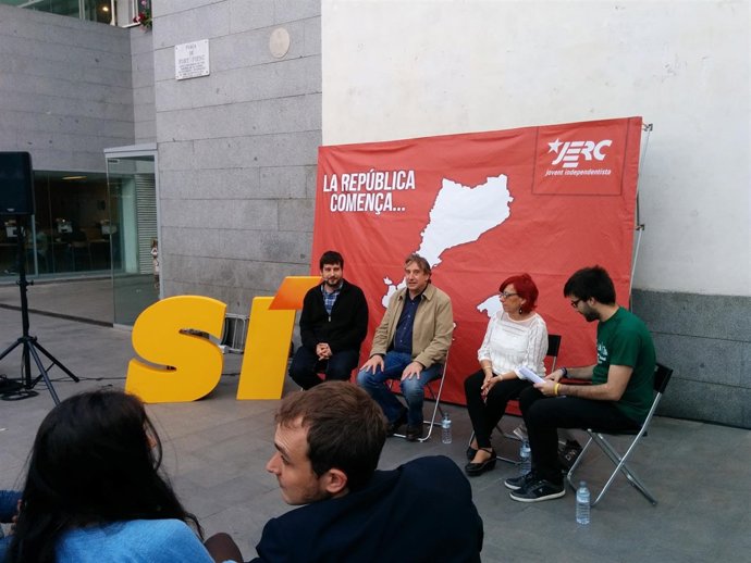 Jordi Castellana, Juanjo Puigcorbé, Trini Capdevila (ERC)