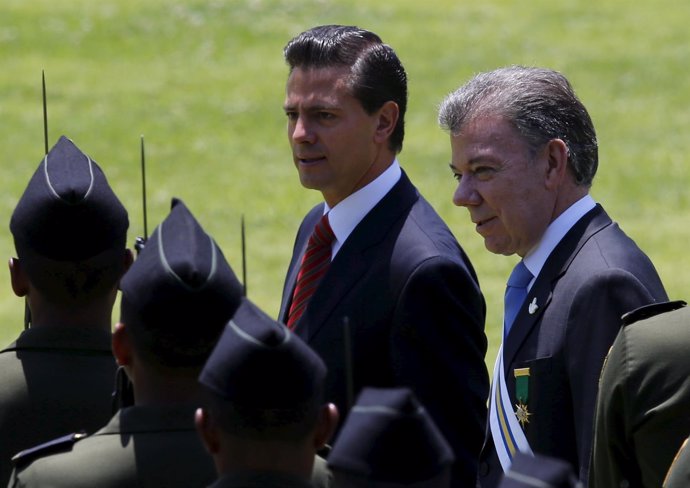Enrique Peña Nieto y Juan Manuel Santos