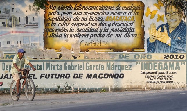 Mural de García Márquez en Arcataca