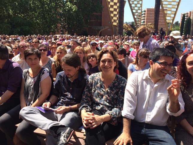 Ada Colay y Pablo Iglesias