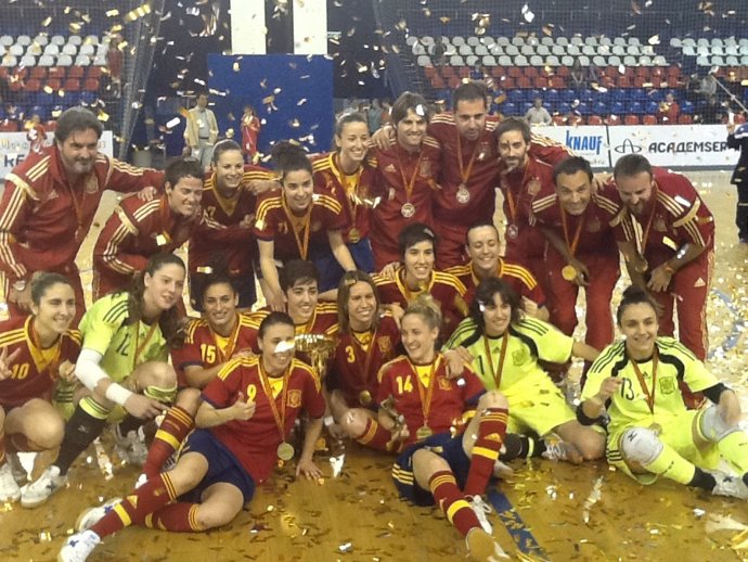 La selección española de fútbol sala femenino, campeón torneo Día de la Victoria