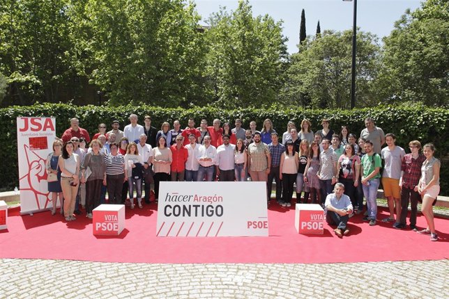 Encuentro de Lambán con jóvenes.
