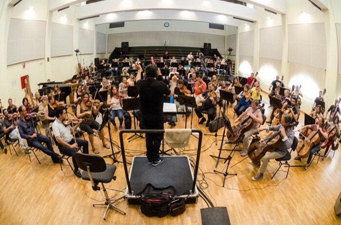 Grabación de la BSO de 'Atrapa la bandera'